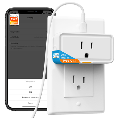 Tuya soket güç monitörü fişi APP Ses Alexa ile çalışır Google Ev Akıllı Tipi c WiFi RF433 çıkış fişi