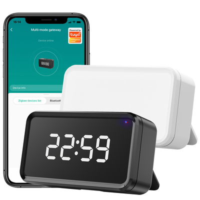 Tuya ZigBee geçidi Zaman Ekranı Alexa Google Home Bluetooth Mesh Kablosuz Köprü Merkezi Akıllı Çoklu Mod Geçidi