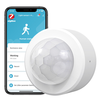 Tuya Zigbee 3.0 PIR Hareket Detektörü 2 in 1 Güvenlik Hırsızlık Karşıtı Alarm Sensörü Akıllı Işık Algılama