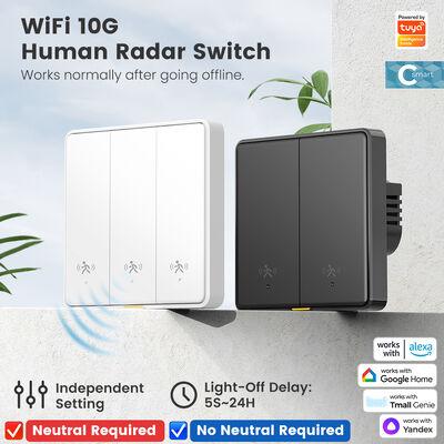 satın al Tuya WiFi Akıllı 10G İnsan Radarı Hareket Sensörü Anahtarı AB Duvar Işık Anahtarı Nötr Yok APP Uzaktan Ses Zamanlayıcı Alarm Kontrolü Akıllı Ev için Çevrimiçi üretim