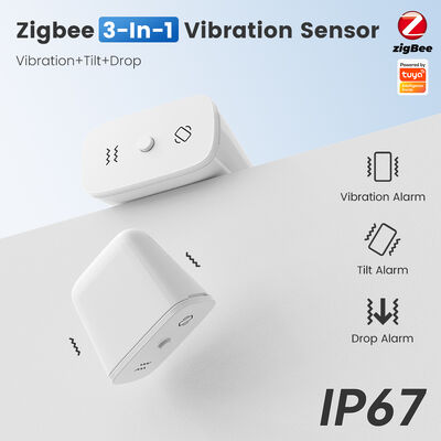 Tuya Zigbee 3'ü 1 Arada Akıllı Sensör (Titreşim, Eğim ve Düşme Alarmlı), IP67 Korumalı ve Tüm Ev Akıllı Uygulaması ile Gerçek Zamanlı Algılama