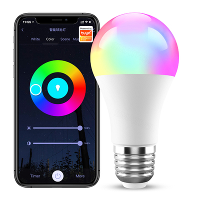İyi bir fiyat. Tuya ampulü 10W E27 WiFi ampulü LED 1000LM RGB lamba uygulaması Alexa ile çalışmak Google Home Dimmable Timer 110v 220v çevrimiçi