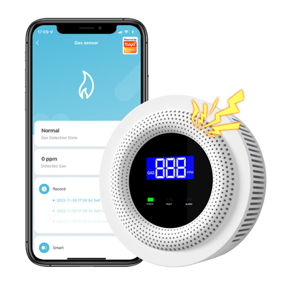 İyi bir fiyat. Tuya Wifi Akıllı Gaz Sensörü Ev Mutfağı Uygulama Alarm Detektörü Sızıntı USB Güçlü Güvenlik Akıllı Ev çevrimiçi