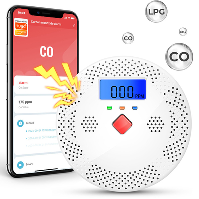 İyi bir fiyat. Tuya Wifi Karbon Monoksit Detektörü Akıllı Hava Kalitesi İzleyici CO Ses Işığı Alarm Detektörü LCD Dijital Ekran Ev Hava Kalitesi Denetleyicisi çevrimiçi