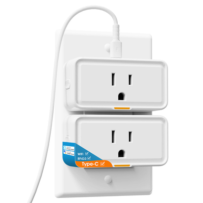 İyi bir fiyat. Tuya Akıllı Soket, Güç İzleme, WiFi ve RF433 fiş, C Tipi priz, Uygulama ve Ses Kontrolü, Alexa ve Google Home ile uyumludur çevrimiçi